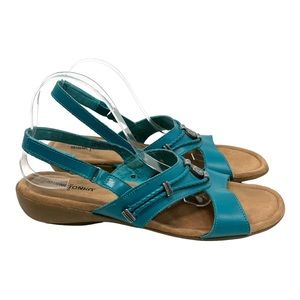 Fabulous Turquoise Minnetonka Sylvia Sandals Women's Sz 13